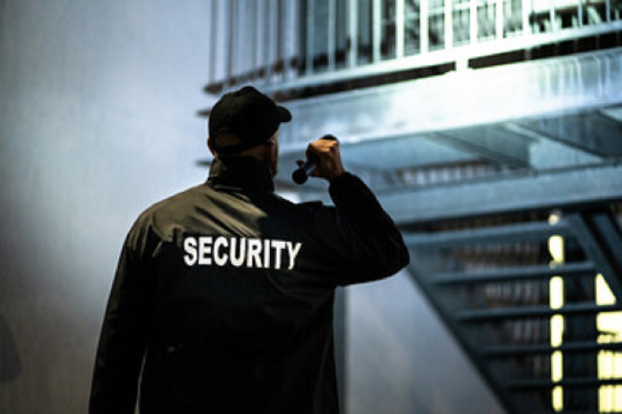 Security Guard Walking Building Perimeter fitness-10-1280